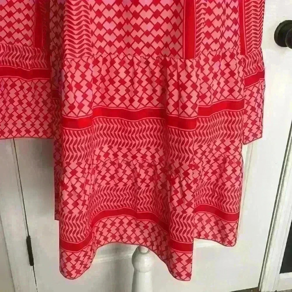 Coral Boho Dress Size Small   - Picture 4 of 6